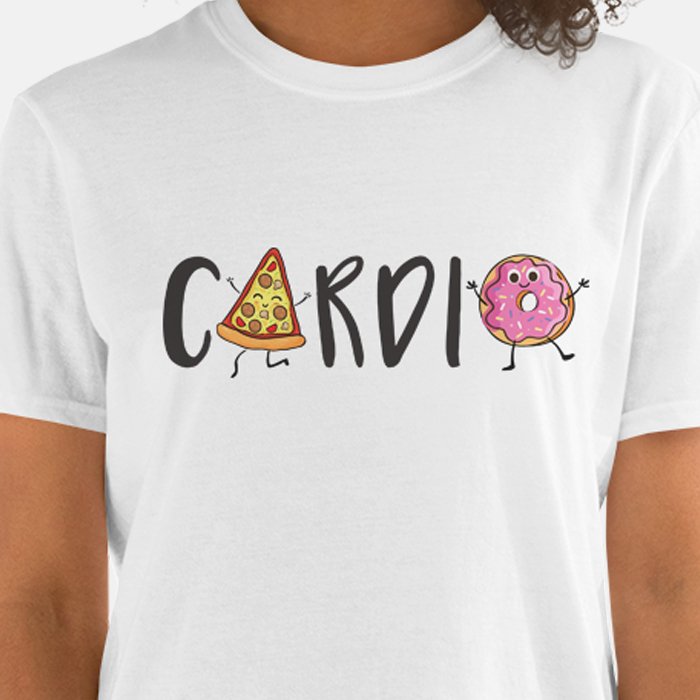 Cardio For Pizza & Donuts Unisex T-shirt