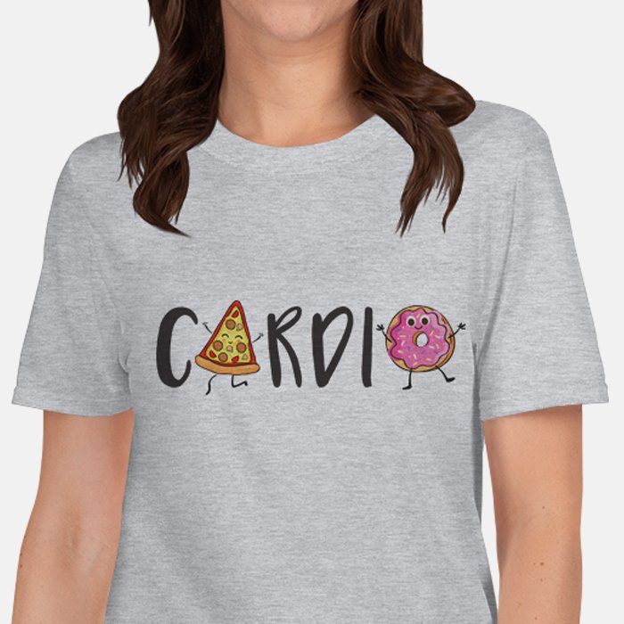 Cardio For Pizza & Donuts Unisex T-shirt